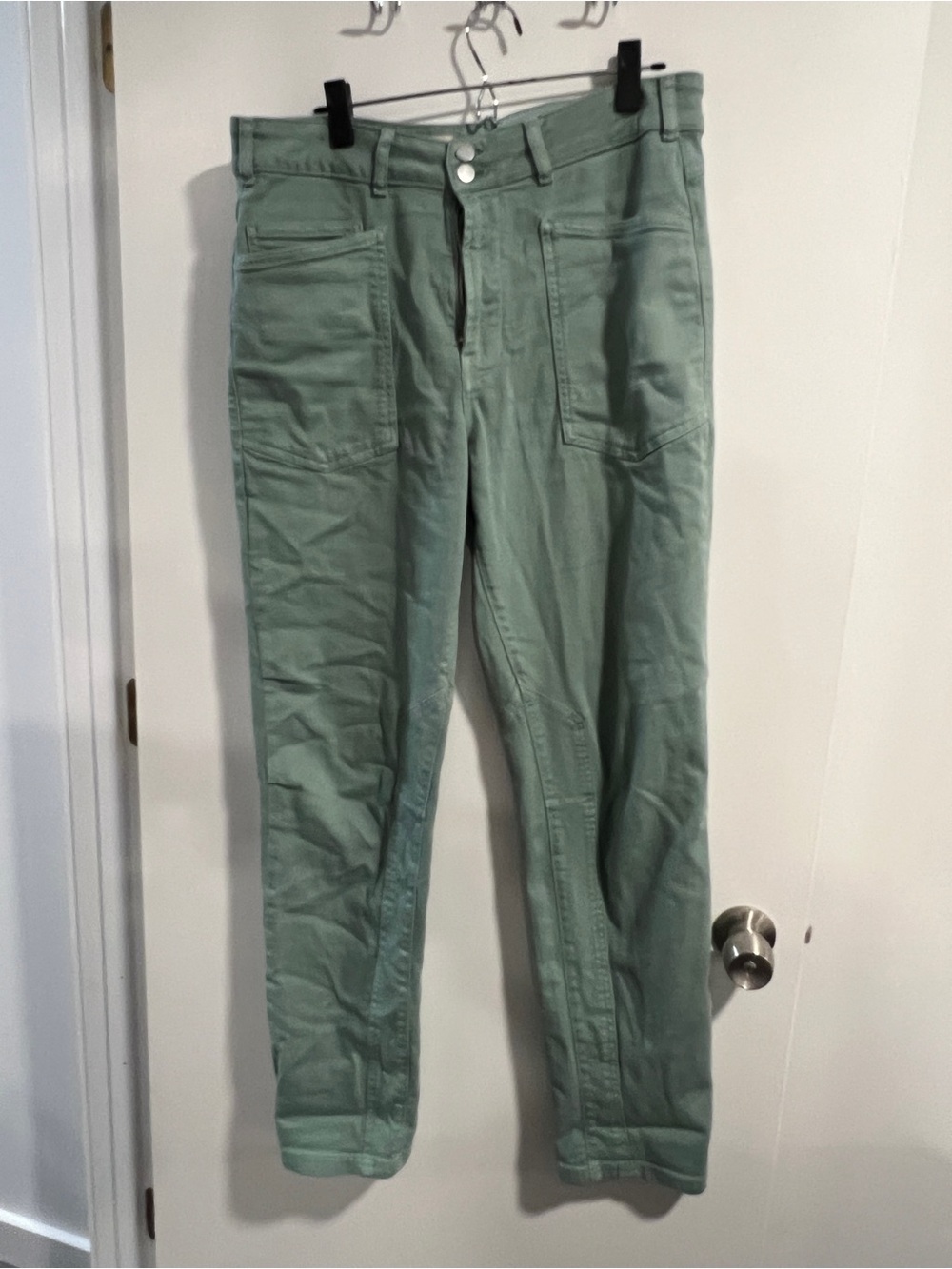TALL 30T Pilcro Mint Green Casual Utility Pant